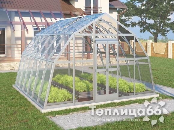 Теплица Рада Енисей под стекло, 4х4 метра