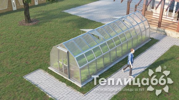 Теплица Рада Ладога из поликарбоната, 2.65х8 метров