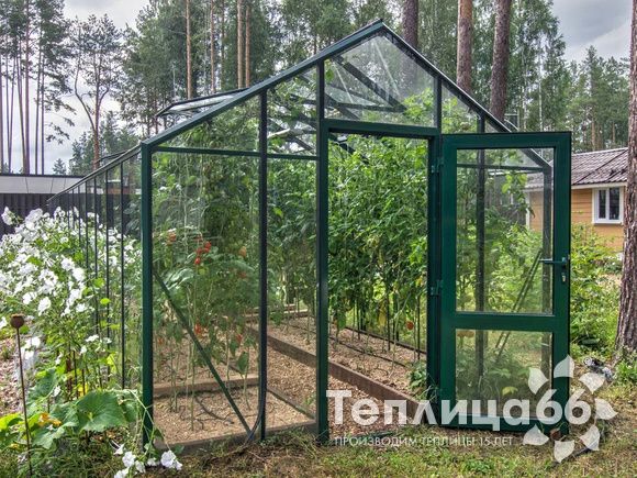 Теплица botanik standard под стекло, ширина 2,8 м