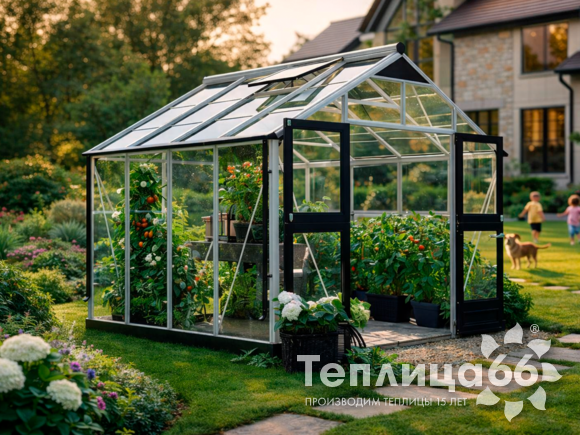 Теплица Juliana Premium Aluminium под стекло, ширина 2,9 м. (калькулятор)